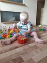 Arkádová hra Chyť červa Drevená Montessori Magnetická Jahoda Výška produktu 7 cm