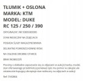 . ГЛУШНИК ЗАХИСТ ВИХЛОП KTM RC DUKE 125 250 390  (16388491621) фото min 9