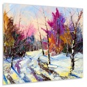 Стекло закаленное 50х60 Крашеный лес + КЛЕЙ