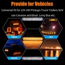 STROBOSKOPY ПРЕДУПРЕЖДАЮЩИЕ АВТОМОБИЛЬНАЯ СВЕТА STROBOSKOPOWE 4X 12LED 12/24V  фото 10
