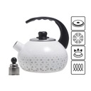 ЧАЙНИК СТАЛЬНОЙ ЭМАЛИРОВАННЫЙ 2,5 Л ТРАДИЦИОННЫЙ СВИСТОК