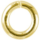 Зажимные кольца VERSIL 4,5 м, 6 шт, позолота СЕРЕБРО 925