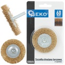 ДИСКОВАЯ ЩЕТКА 60 ММ ИЗ ЛАТУННОЙ ПРОВОЛОКИ С ЛАТУННЫМ ХВОСТОВИКОМ