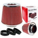 КОНУСНЫЙ ФИЛЬТР, СПОРТИВНЫЙ КОНУС, ХРОМ + АДАПТЕРЫ