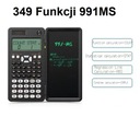 Научный калькулятор 991MS <> 349 функций с электронной записной книжкой