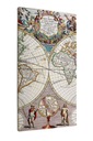 Obraz na płótnie Mapa świata 60x120 cm