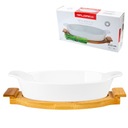 NACZYNIE CERAMICZNE NA PODSTAWIE BAMBUSOWEJ 33,5CM