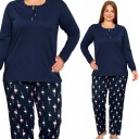 БОЛЬШИЕ ЖЕНСКИЕ ПИЖАМЫ ХЛОПОК С ДЛИННЫМ РУКАВОМ РАЗМЕР ПЛЮС