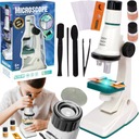 ЦИФРОВОЙ МИКРОСКОП ДЕТСКИЙ 1200x + АКСЕССУАРЫ СВЕТОДИОДНАЯ ПОДСВЕТКА