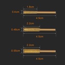 Набор напильников для заточки бензопилы, 3 размера, 4 мм, 4,8 мм, 5,5 мм, 15 шт.