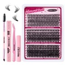 300 ШТ. ИНДИВИДУАЛЬНЫЙ НАБОР ДЛЯ НАРАЩИВАНИЯ РЕСНИЦ D CURL CLUSTER LASHES IN