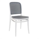 Krzesło WIKO biało szare Marka BM Design