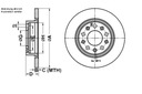 DISCOS DE FRENADO 2SZT. ALFA ROMEO GIULIETTA 1.4-2. 