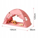 Дитячий будиночок-намет для ліжка, кімнатний, рожевий, 194x98x120 см