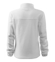 Damska bluza polarowa, rozpinana na suwak, kieszenie RIMECK 504 biały XL