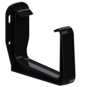 KROP РУЧКА ДЛЯ ДВЕРИ КВАДРАТНОГО ЖЕЛОБА ПВХ 135 ЧЕРНАЯ