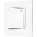 WŁĄCZNIK ŚWIATŁA KRZYŻOWY BIAŁY ARIA