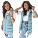 ЖЕНСКИЙ ЖИЛЕТ С КАПЮШОНОМ И РУКАВАМИ, размер. л