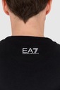 EA7 Čierna pánska mikina s modrým logom L Dominujúca farba čierna