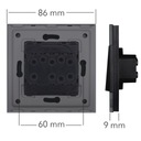 Modul Zásuvka s Bolcem Šedá +USB nabíječka C+C 20W pro Rámečky MIUUN Určení elektrické USB