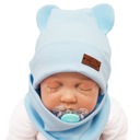 Синий BEAR SET шапка + утеплитель для шеи 48-50 HELLO