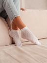 MILENA členkové ponožky dámske celé AŽÚR biele lemy 37-41 Model stopki ażurowe RĄBY