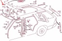 MERCEDES-BENZ E W124 КРЕПЛЕНИЕ КРЫШКИ ОТ СОЛНЦА A12681000128326  фото 9