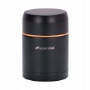 TERMOS OBIADOWY STALOWY CZARNY KAMILLE NA ZUPĘ ŻYWNOŚĆ DUŻY 500ml