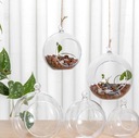 Ozdoba Závesná Vianočná Guľa sklenený prívesok dekorácia 9cm guľa mini záhrada les Materiál sklo