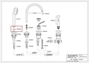 ZUCCHETTI ELEMENT MOCUJĄCY DO SŁUCHAWKI R99286 * Stan opakowania oryginalne