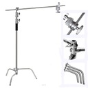 SOLIDNY STALOWY STATYW 2,7m ŻURAW PRO BOOM C-STAND