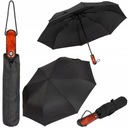 Мужской автоматический складной зонт XL, черный, большой