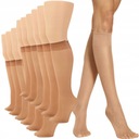 24 НОСКА ЖЕНСКИЕ, БЕЖЕВЫЕ, БЕЗ ДАВЛЕНИЯ, ГЛАДКИЕ ОРЕХОВЫЕ МОРАЖ, 24 пары