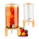 СТЕКЛЯННАЯ БАНКА С КРАНОМ 10 Л КУВШИН ДЛЯ ЛИМОНАДНЫХ НАПИТКОВ ВОДА СОК