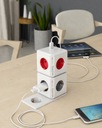 Удлиненный USB-удлинитель PowerCube, 1,5 м, КРАСНЫЙ