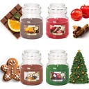 ŚWIECE ZAPACHOWE ŚWIĄTECZNE ŚWIECZKI 4X ŚWIECA ZESTAW NA PREZENT ŚWIĄTECZNY