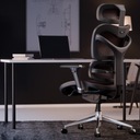 Эргономичное офисное кресло премиум-класса Diablo V-Commander: черно-бордовое
