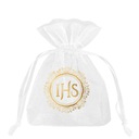 СУМКИ ОРГАНИЗА для первого причастия IHS, белые, 10 шт в подарок гостям