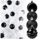 РОЖДЕСТВЕНСКИЕ ШАРЫ РОЖДЕСТВЕНСКИЕ ЕЛОЧНЫЕ ШАРИКИ НАБОР НЕБЕРИМЫХ ЧЕРНЫХ МАТОВЫХ ВАЗ 24
