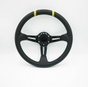 РУЛЬ 350ММ ЧЕРНЫЙ + ЖЕЛТЫЕ ПОЛОСКИ
