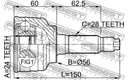 AXLE SWIVEL SHAFT PROPULSION FEBEST 2210-CLAR photo 3 - milautoparts-fr.ukrlive.com