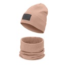 Комплект шапка и шарф, двухслойный, в полоску, весна, осень, хлопок, 54-60 л.