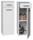 Шкаф для ванной комнаты с ящиком, WHITE POST BOOKCASE