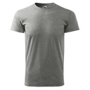 Koszulka (T-Shirt) bawełniana męska ciemnoszary M Waga produktu z opakowaniem jednostkowym 1 kg