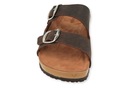 Klogga sandále šľapky dreváky z prírodnej kože bronz unisex kožené 42 Značka inna