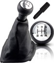 GAŁKA ZMIANY BIEGÓW PEUGEOT 206 207 307 CITROEN C4 C5 PARTNER CHROM SKÓRA