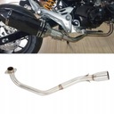 TUBO DE ESCAPE CON LACZEM SRODKOWYM PARA HONDA MSX125 2013-2019 ACERO ACERO INOXIDABLE 