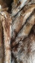 Kurtka futrzana z norek uszyta nie noszona rozmiar 50 (XXL) długość 80 cm Wzór dominujący bez wzoru