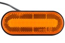Габаритный фонарь желтый FRISTOM FT-070Z LED с отражателем и кабелем