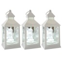 ЗЕРКАЛЬНЫЙ СВЕТОДИОДНЫЙ ФОНАРЬ С АНГЕЛОМ НА ЧАСАХ. БЕЛЫЙ х 3